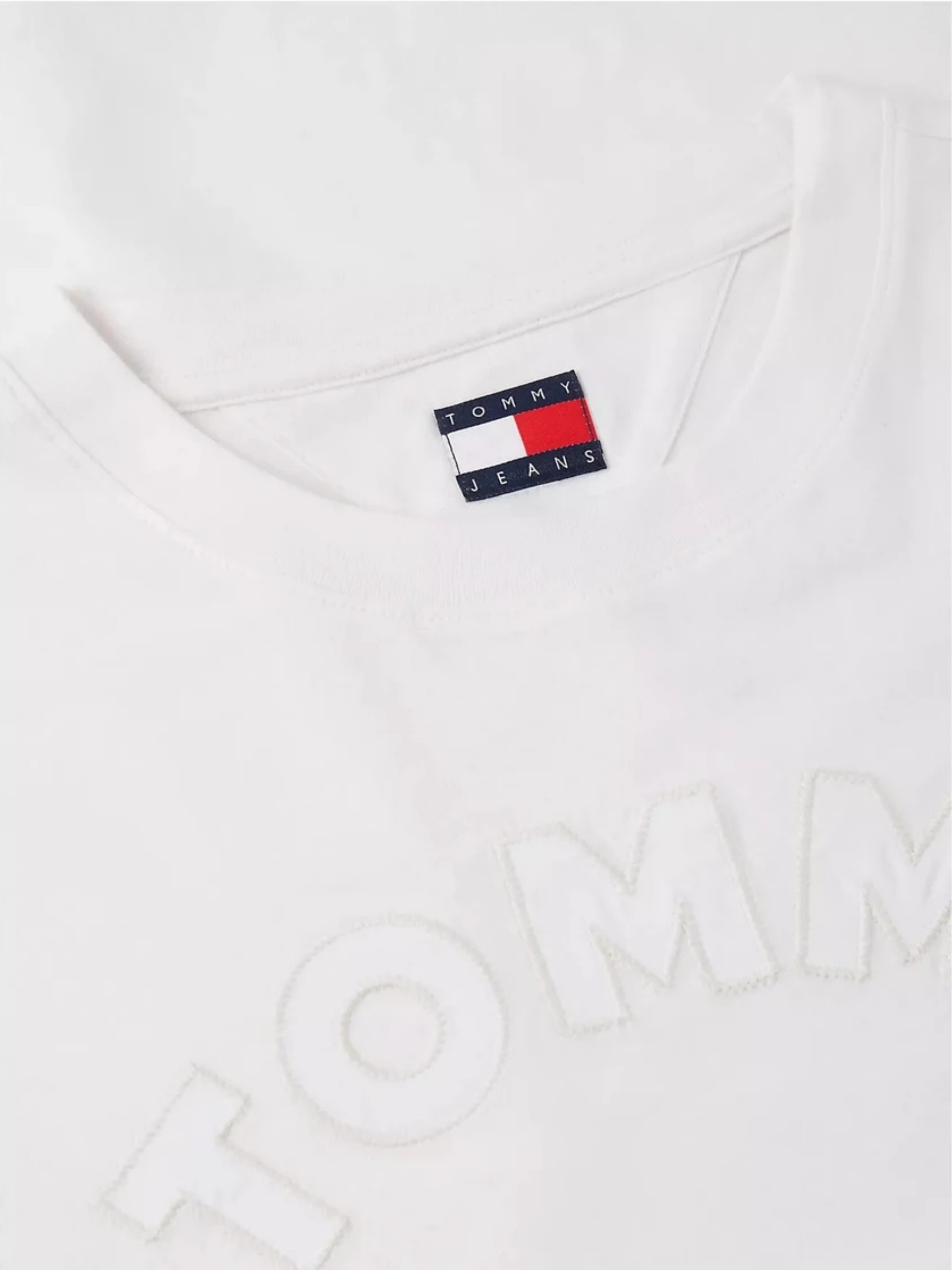 Camiseta Mujer Crema Tommy Jeans