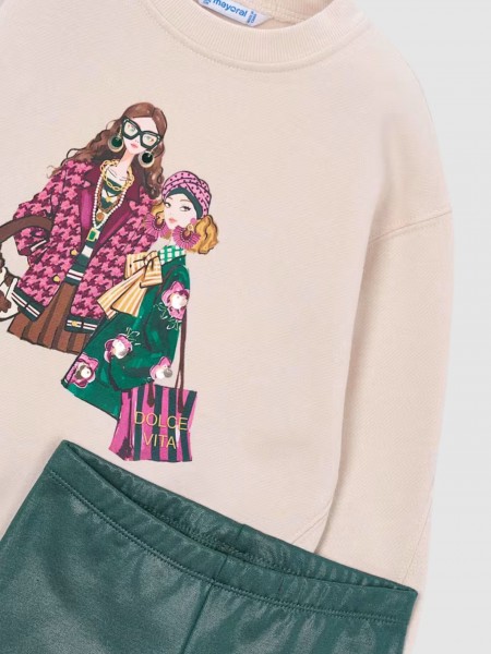 Conjunto Ni�a Verde Oscuro Mayoral