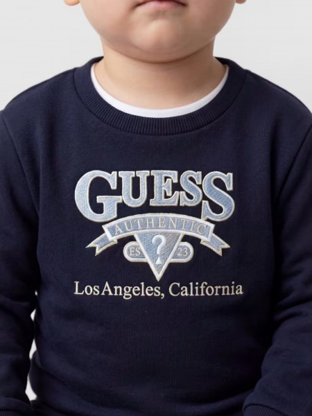 2 Pe�as Guess Menino Set: Ls Active Top + Active Pa