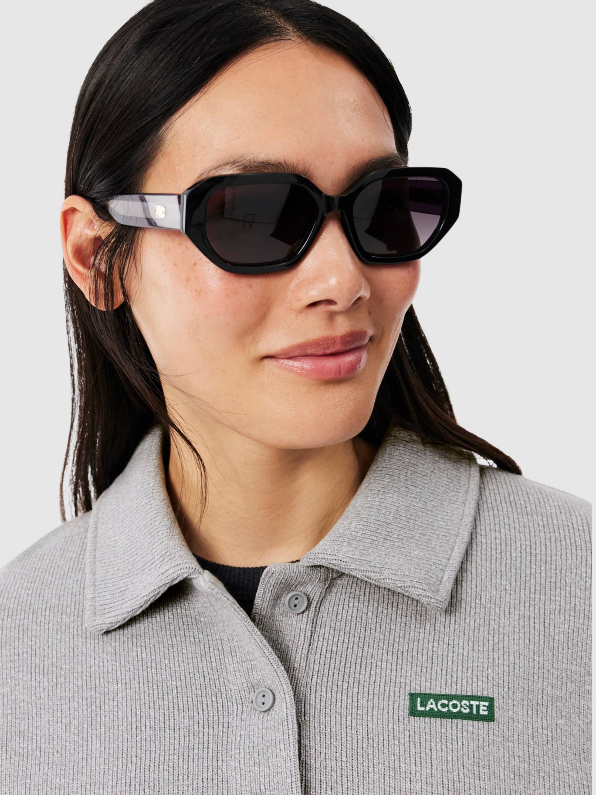 Sweatshirt Mujer Gris Claro Lacoste