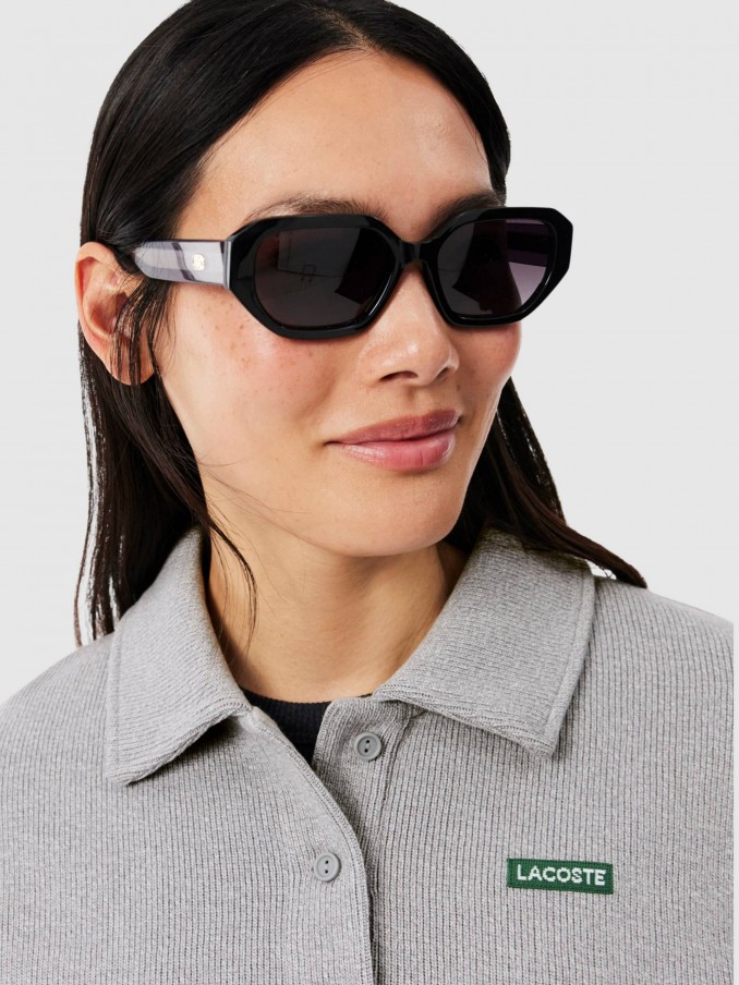 Sweatshirt Mujer Gris Claro Lacoste