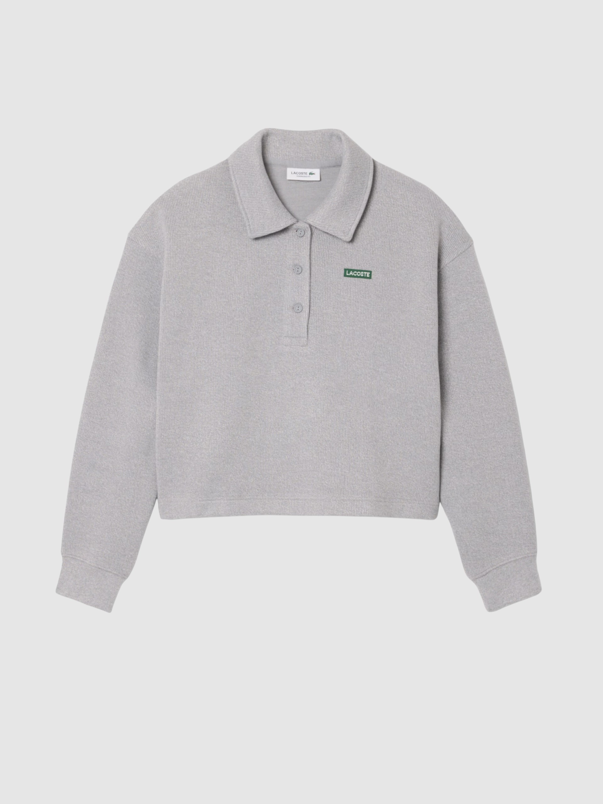 Sweatshirt Mujer Gris Claro Lacoste