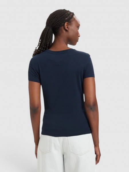 T-Shirt Tommy Jeans Mulher Tjw Slim Ess Logo 1 Ss Tee Ext