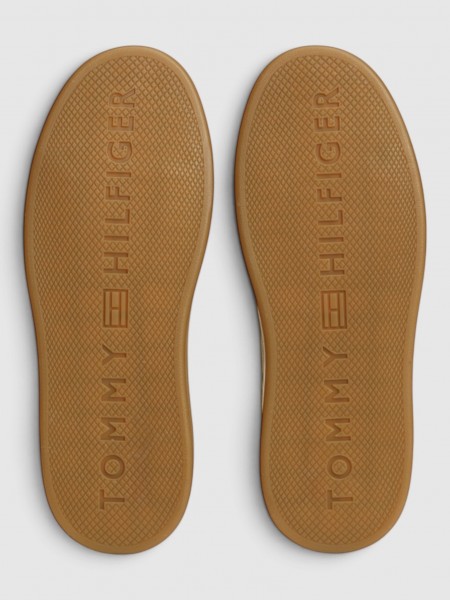 Sapatilha Tommy Hilfiger Mulher Th Icon Court Light Suede