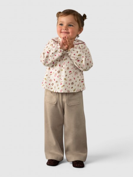 Pants Baby Girl Beige Mayoral