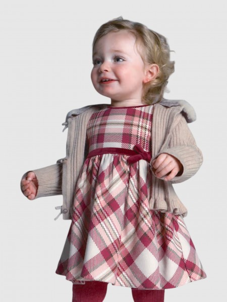 Vestido Mayoral Menina Vestido Tricot Jacquard Vestido Mayoral Menina Vestido Tricot Jacquard