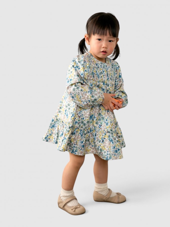 Vestido Bebe Niña Azul Mayoral