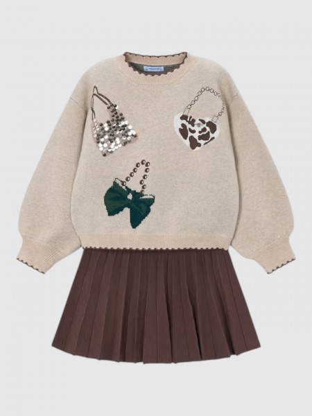 Set Girl Beige Mayoral