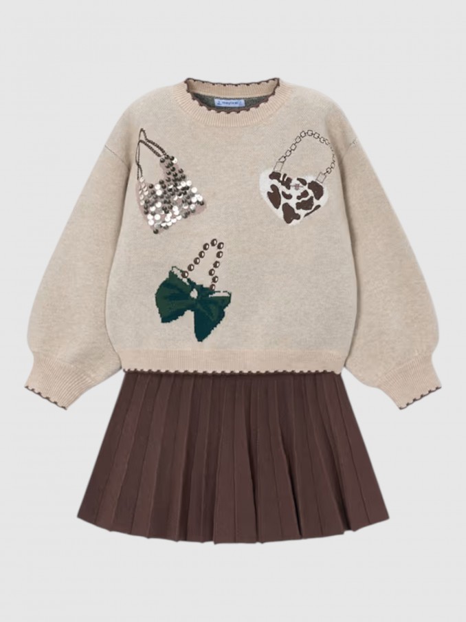 Set Girl Beige Mayoral