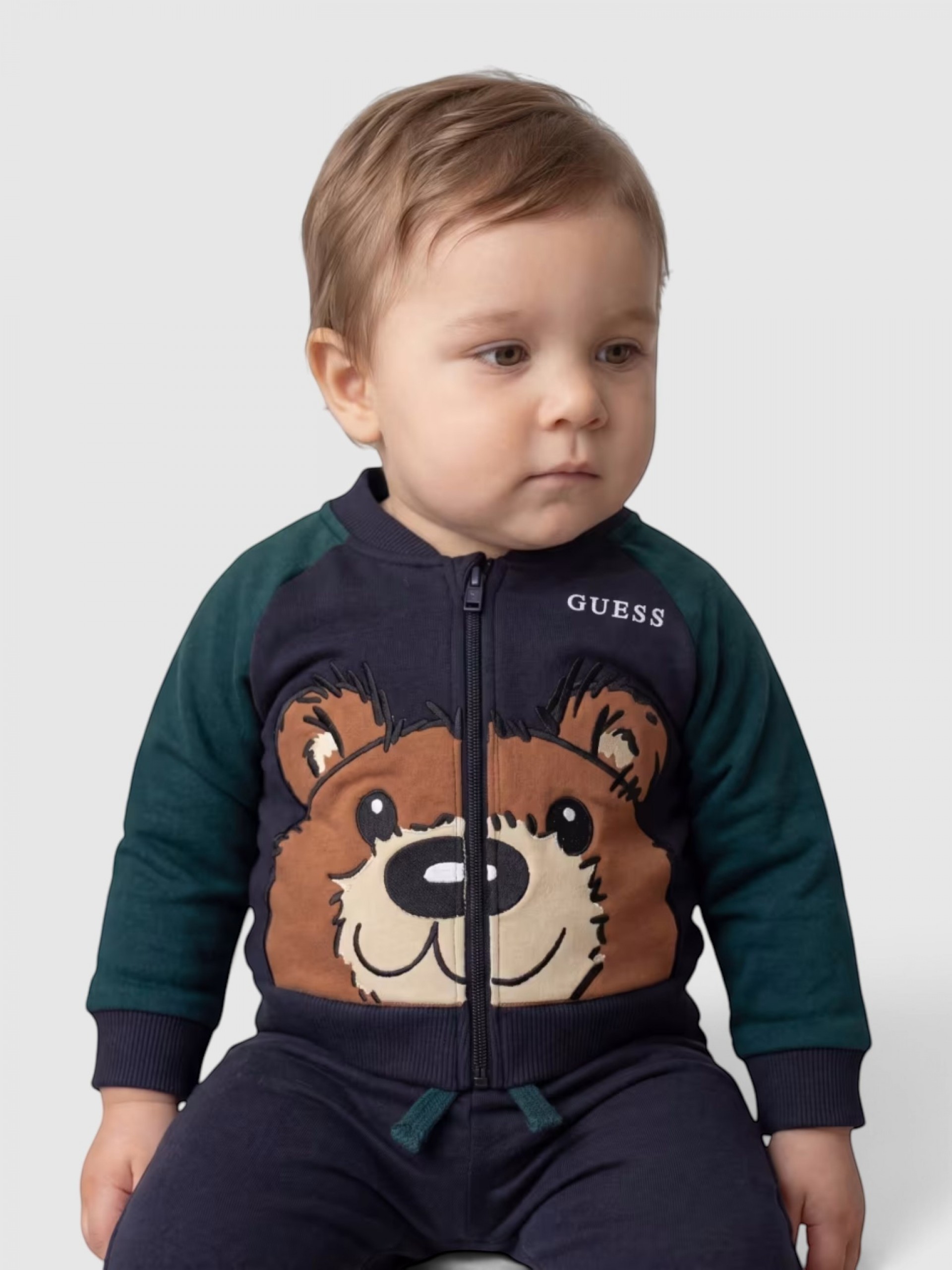 2 Peças Guess Menino Set Ls Active Top + Active Pan