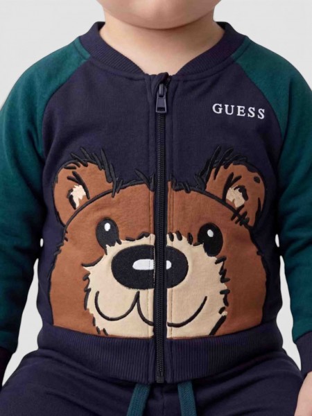 2 Pe�as Guess Menino Set Ls Active Top + Active Pan