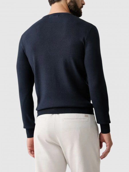 Sweatshirt Hombre Azul Marino Guess