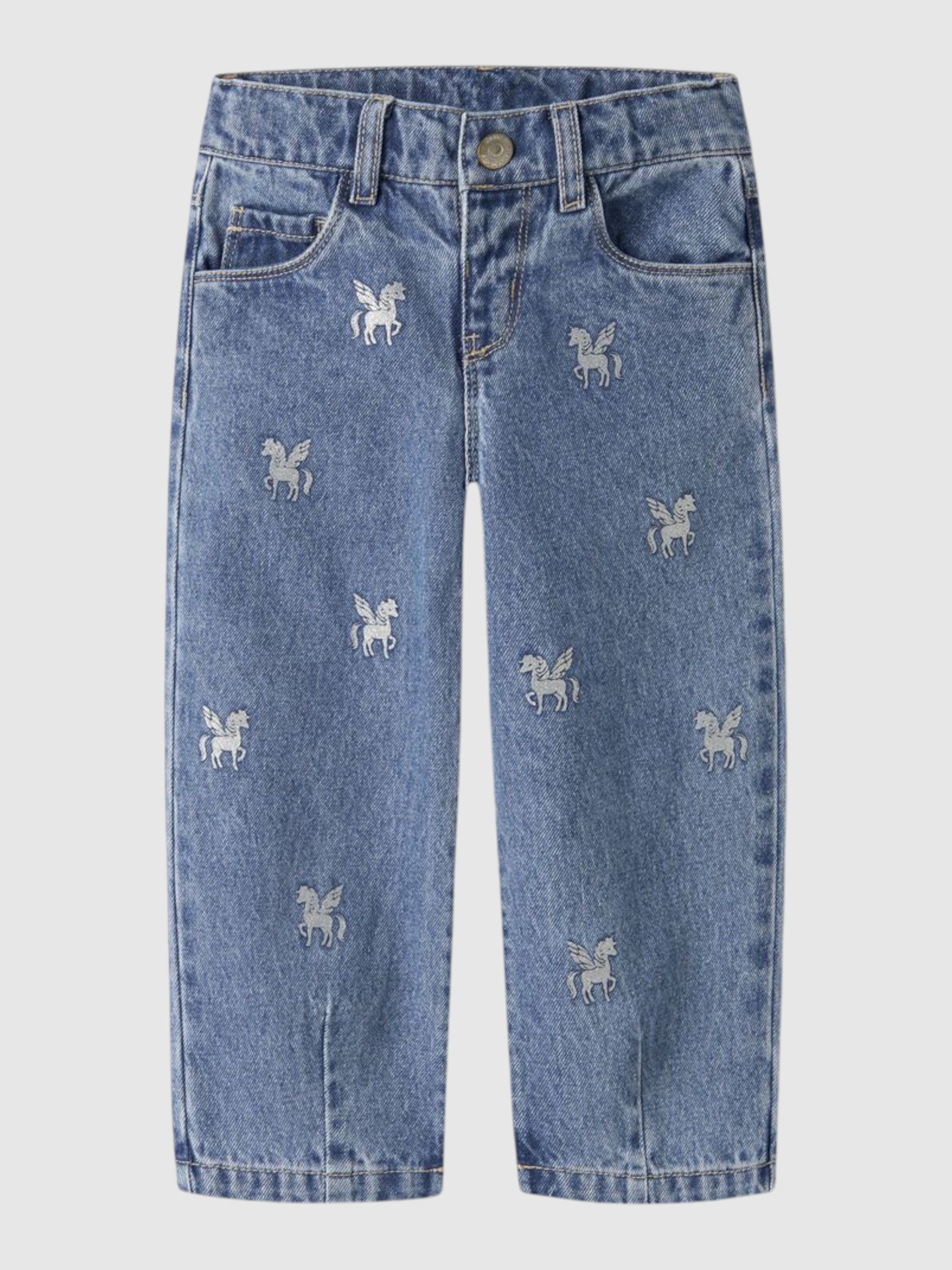 Jeans Name It Menina Nmfbella Barrel Glitter Jeans 4577-Im L