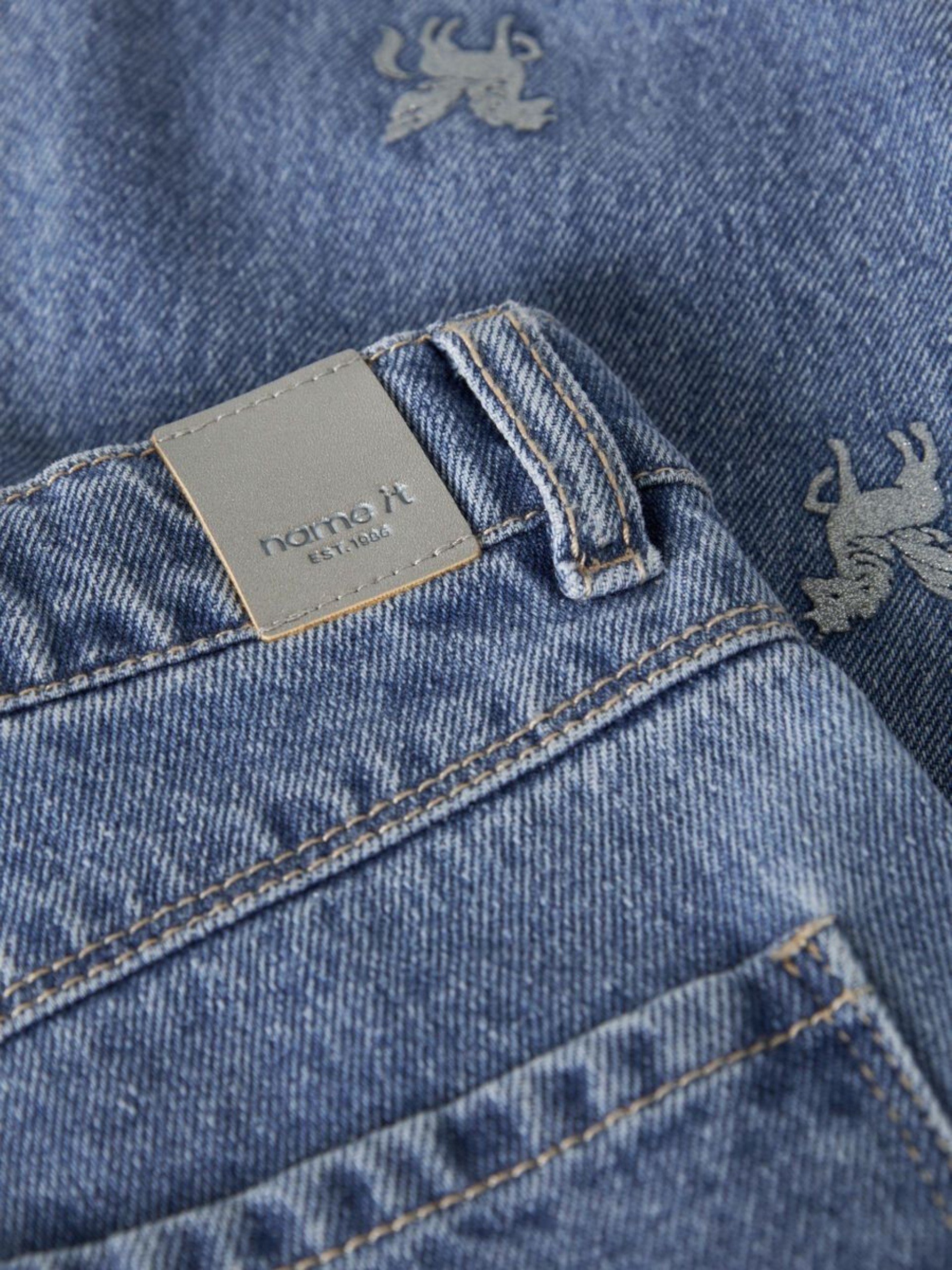 Jeans Name It Menina Nmfbella Barrel Glitter Jeans 4577-Im L