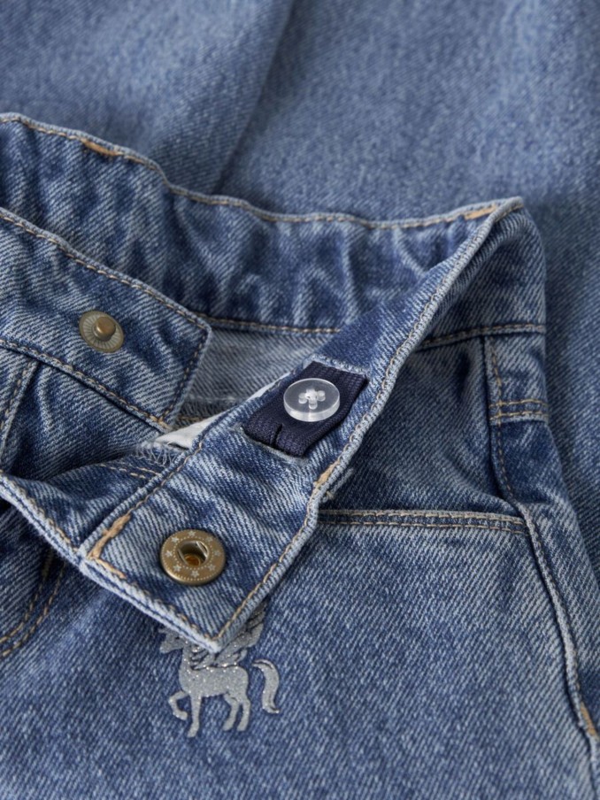 Jeans Name It Menina Nmfbella Barrel Glitter Jeans 4577-Im L