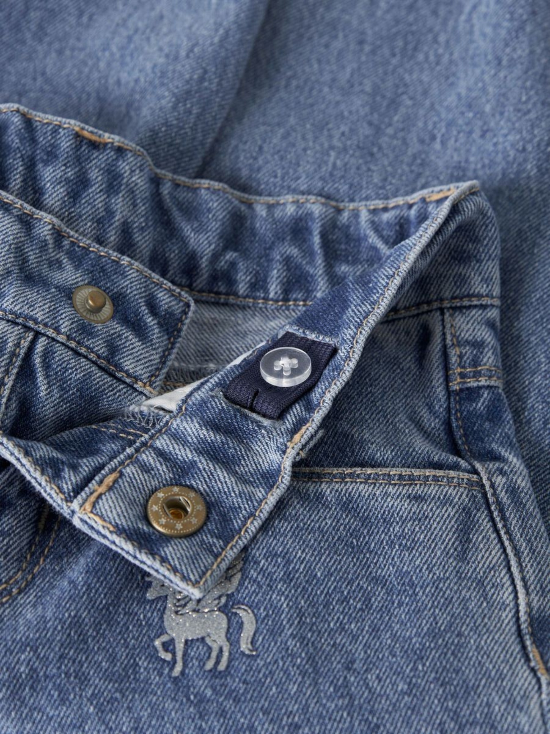 Jeans Name It Menina Nmfbella Barrel Glitter Jeans 4577-Im L