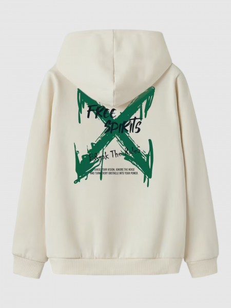 Sweatshirt Name It Menino Nkmkemuel Ls Swe Wh Bru Box Ps Noos