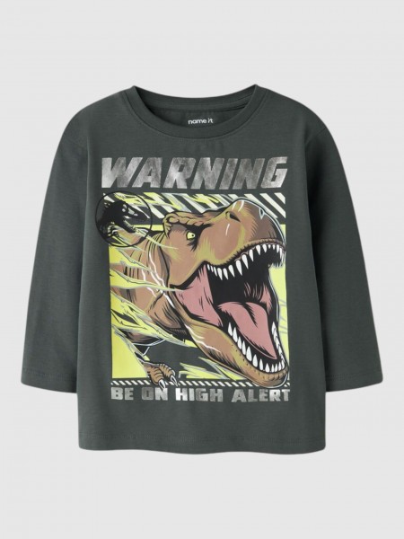 Camisola Name It Menino Nmmjim Jurassic Ls Nreg Top Box Noos Sky