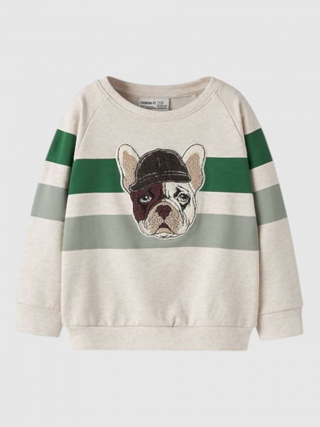 Sweatshirt Name It Menino Nmmlei Ls Nreg Sweat Bru