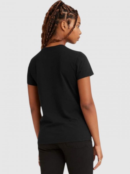 T-Shirt Levis Mulher The Perfect Tee Blacks T-Shirt Levis Mulher The Perfect Tee Blacks