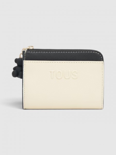 Carteira Tous Mulher Monedero L. Audree Saff Negro-Beige