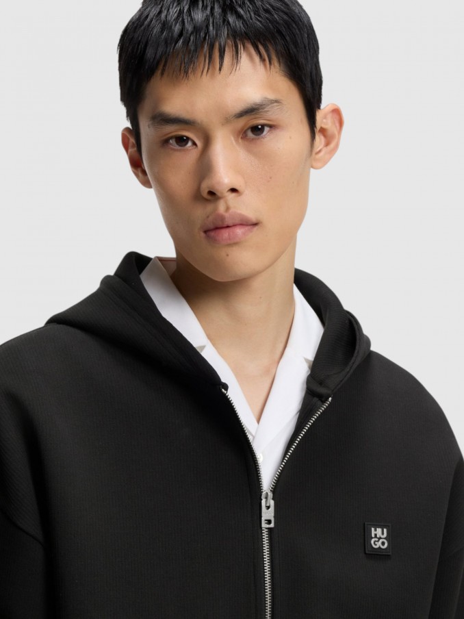 Sweatshirt Man Black Hugo Boss