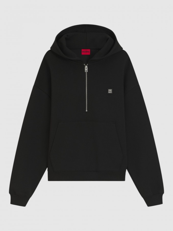 Sweatshirt Man Black Hugo Boss