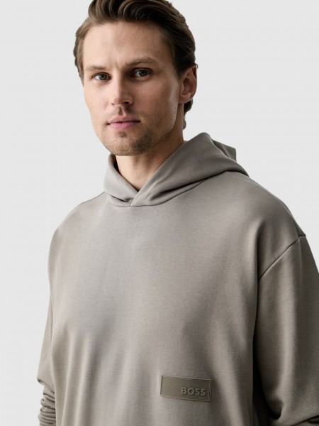 Sweatshirt Hombre Verde Boss