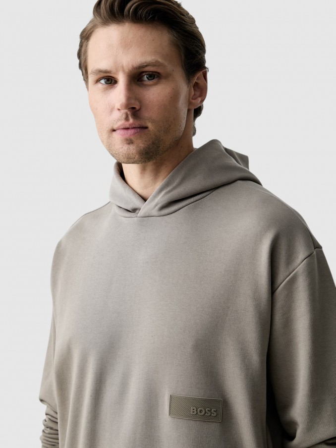 Sweatshirt Hombre Verde Boss