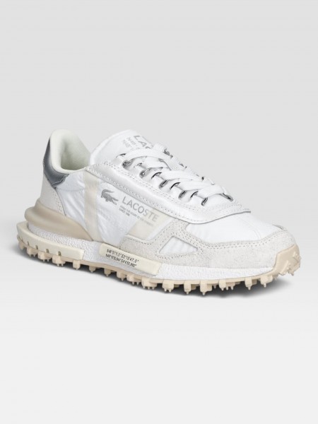 Sapatilha Lacoste Mulher Womens Elite Active Silver & Cream Pack Sneakers