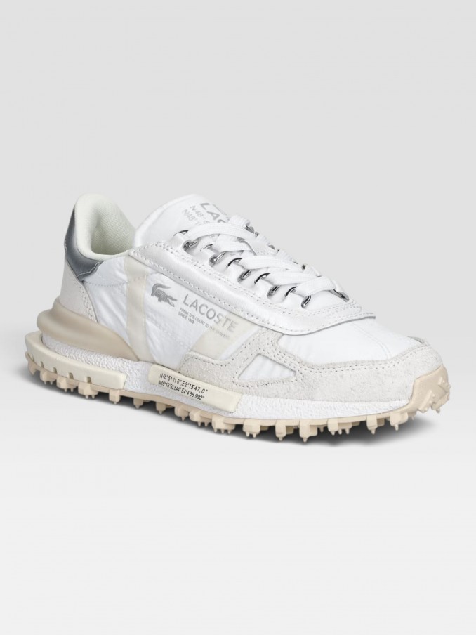 Sapatilha Lacoste Mulher Womens Elite Active Silver & Cream Pack Sneakers