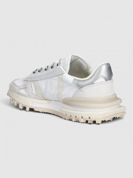 Sapatilha Lacoste Mulher Womens Elite Active Silver & Cream Pack Sneakers