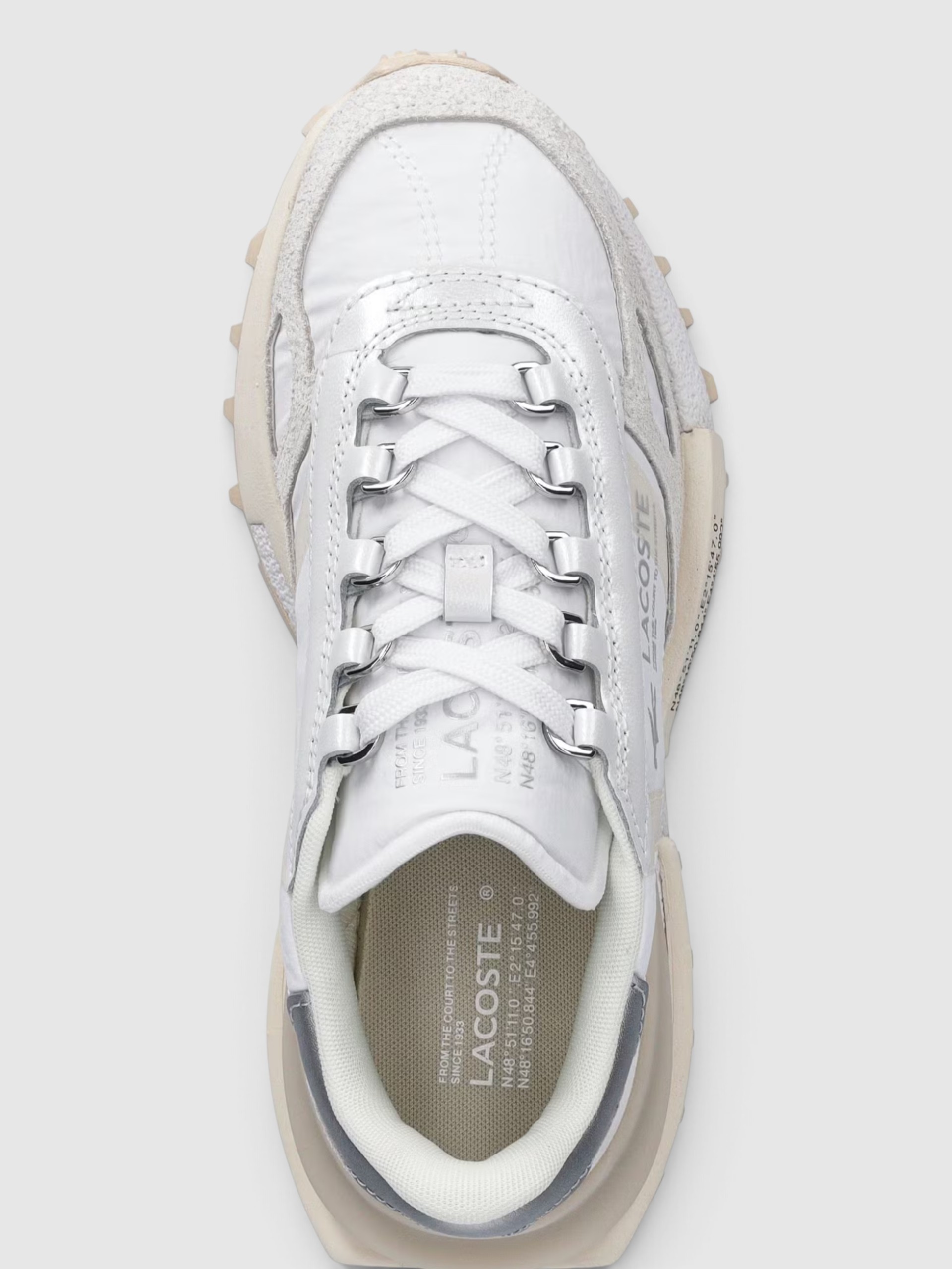 Sapatilha Lacoste Mulher Womens Elite Active Silver & Cream Pack Sneakers