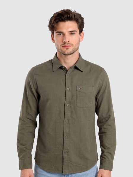 Shirt Man Troop Green Tommy Jeans