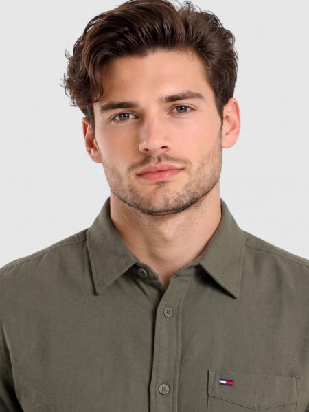 Shirt Man Troop Green Tommy Jeans