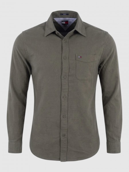 Shirt Man Troop Green Tommy Jeans