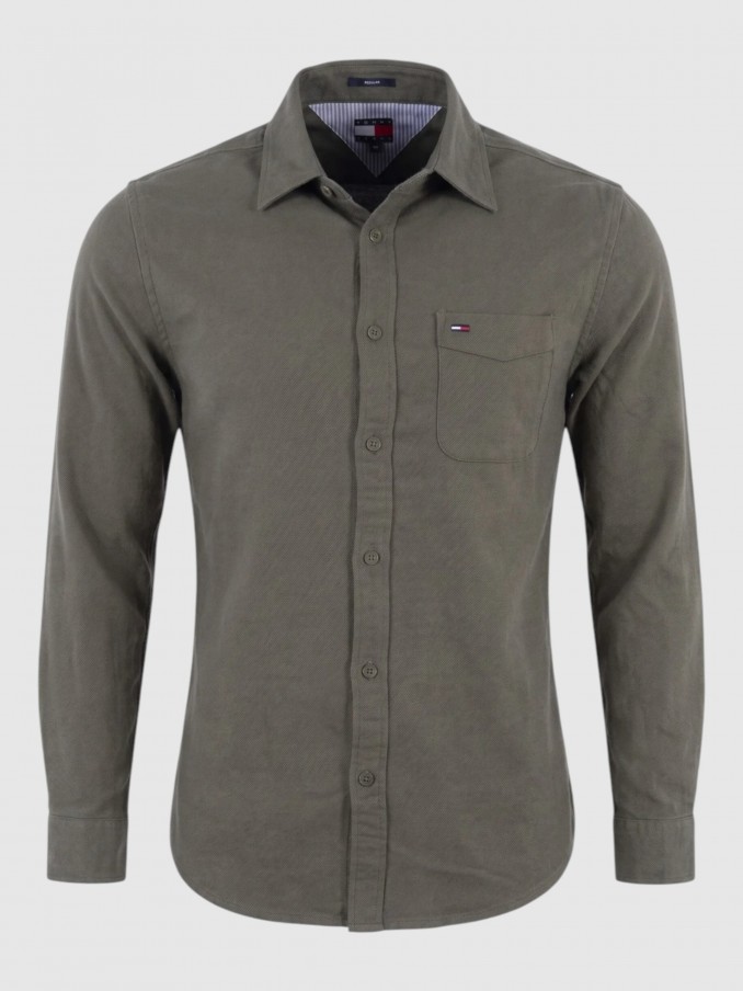 Shirt Man Troop Green Tommy Jeans