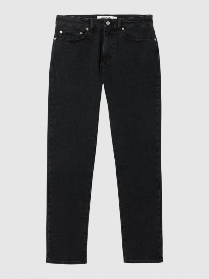 Pantalones Hombre Negro Lacoste