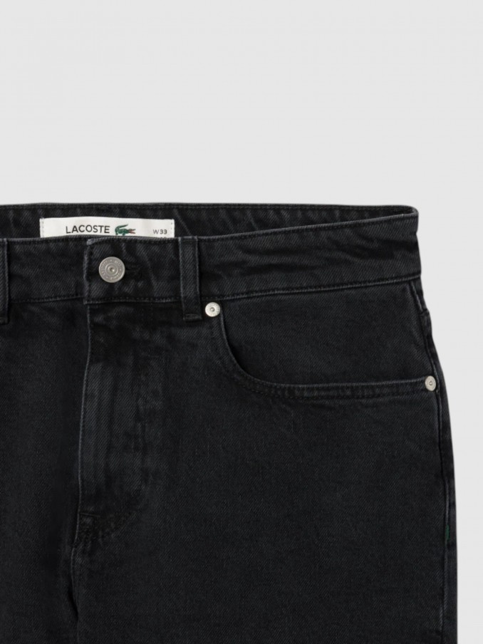 Pantalones Hombre Negro Lacoste
