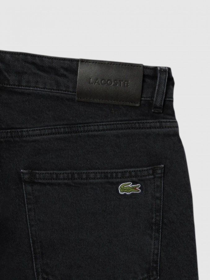 Pantalones Hombre Negro Lacoste