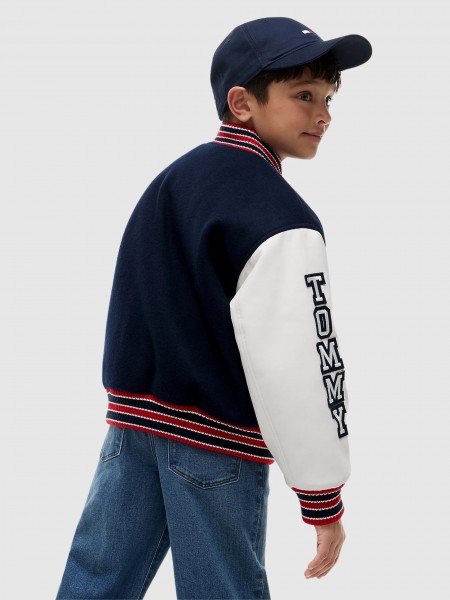 Casaco Tommy Hilfiger Menino Varsity Bomber Casaco Tommy Hilfiger Menino Varsity Bomber