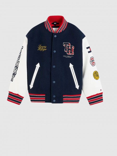 Casaco Tommy Hilfiger Menino Varsity Bomber Casaco Tommy Hilfiger Menino Varsity Bomber