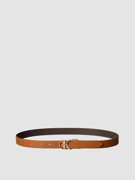 Cinto Calvin Klein Mulher Facet Ck Pebble Rev/adj 25Mm