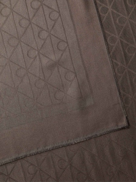 Cachecol Calvin Klein Mulher Emblem Aop Glossy Tonal Scarf