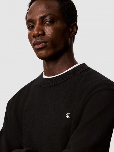Pullover Man Black Calvin Klein Pullover Man Black Calvin Klein