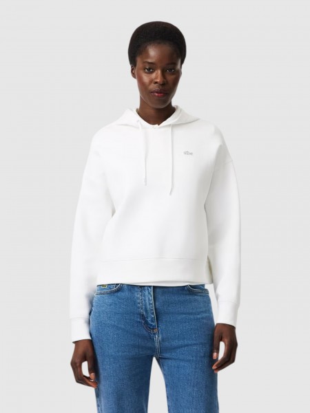 Sweatshirt Woman White Lacoste