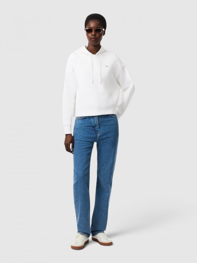 Sweatshirt Woman White Lacoste
