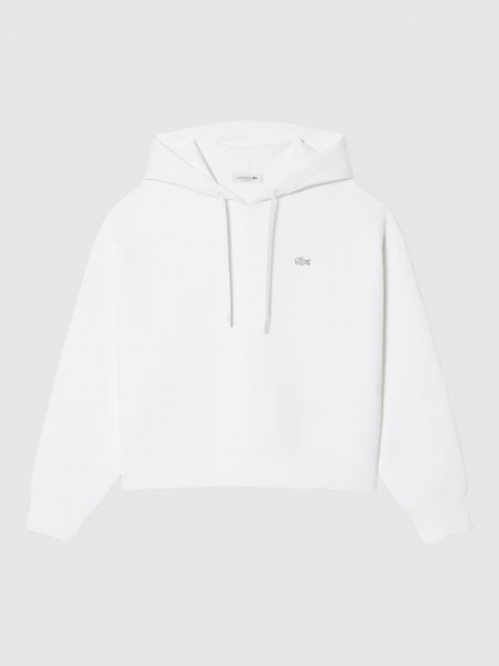Sweatshirt Mujer Blanco Lacoste Sweatshirt Mujer Blanco Lacoste