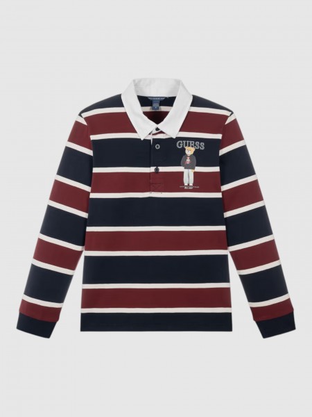 Polo Guess Menino Heavy Jersey Ls Polo