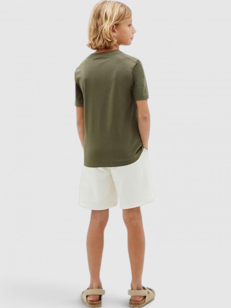 T-Shirt Calvin Klein Menino Mini Badge Reg T-Shirt T-Shirt Calvin Klein Menino Mini Badge Reg T-Shirt